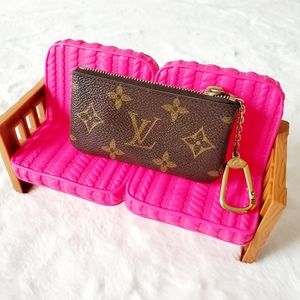 100% Auth Louis Vuitton Pochette Cles Pouch ❤FIRM❤